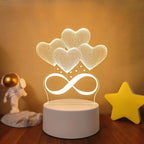 Acrylique Lampe Coeur