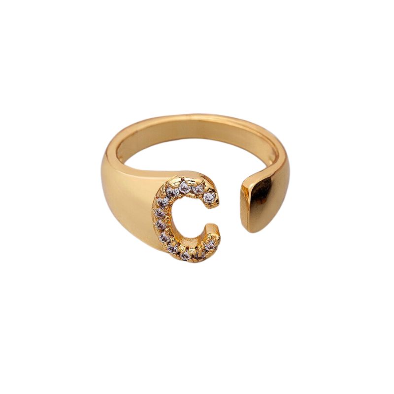 Bague Bijoux Lettre c