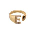 Bague Bijoux Lettre e