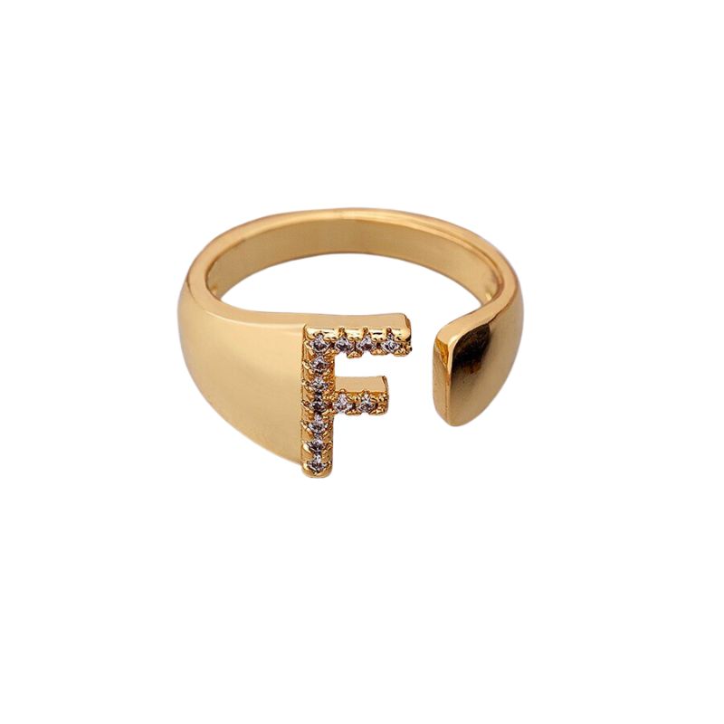 Bague Bijoux Lettre f
