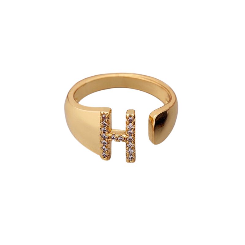 Bague Bijoux Lettre h