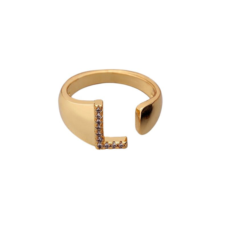 Bague Bijoux Lettre l