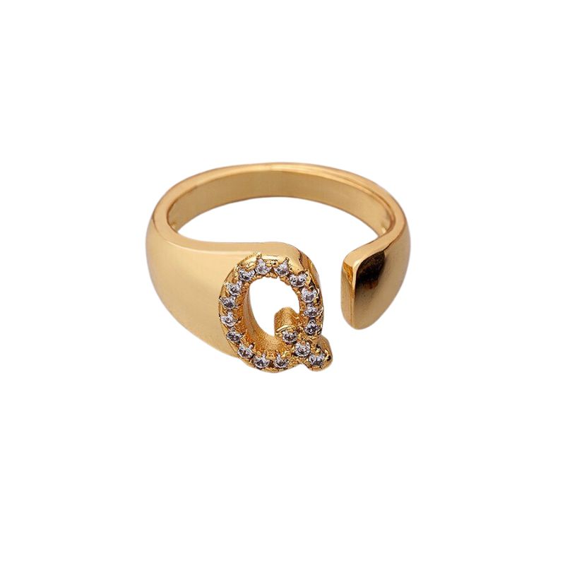 Bague Bijoux Lettre q