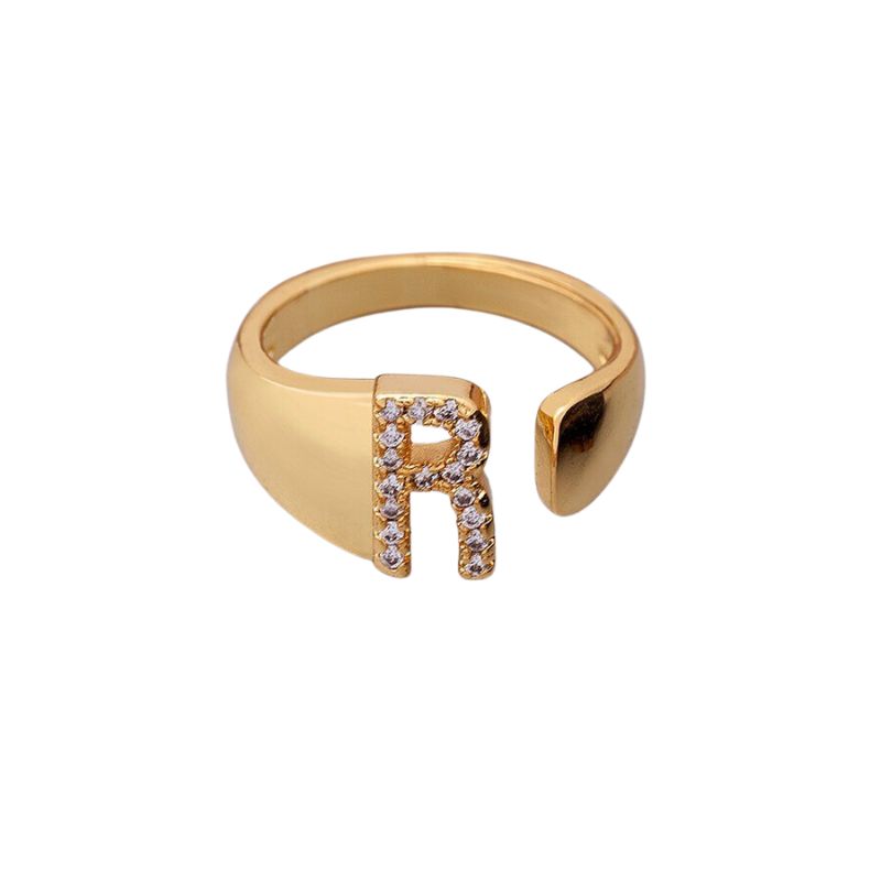 Bague Bijoux Lettre r