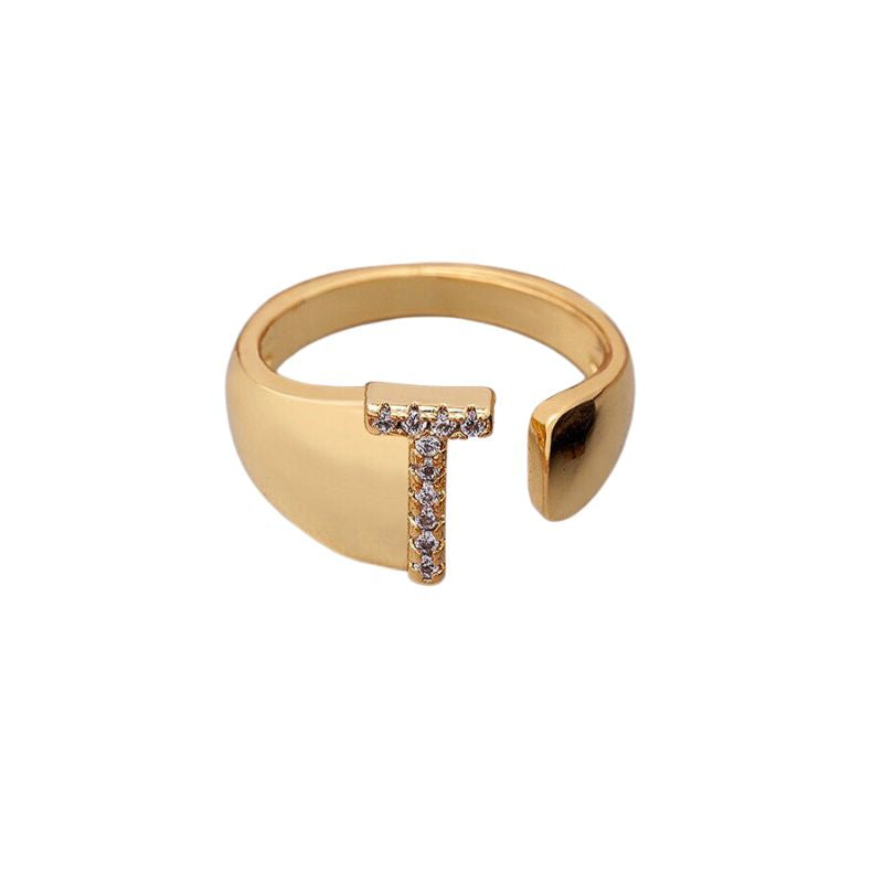 Bague Bijoux Lettre t