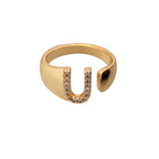 Bague Bijoux Lettre u