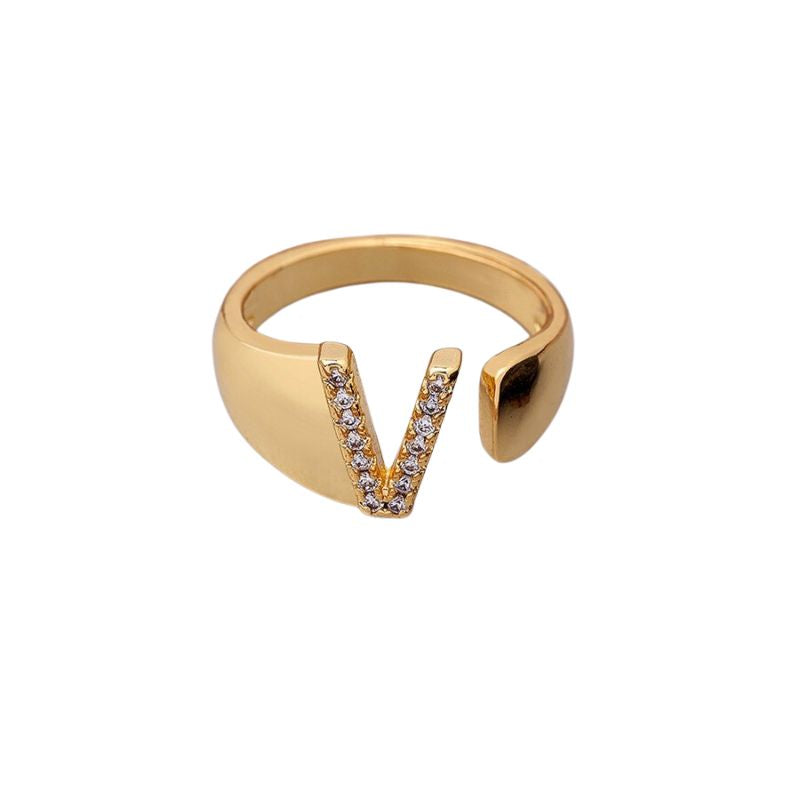 Bague Bijoux Lettre v