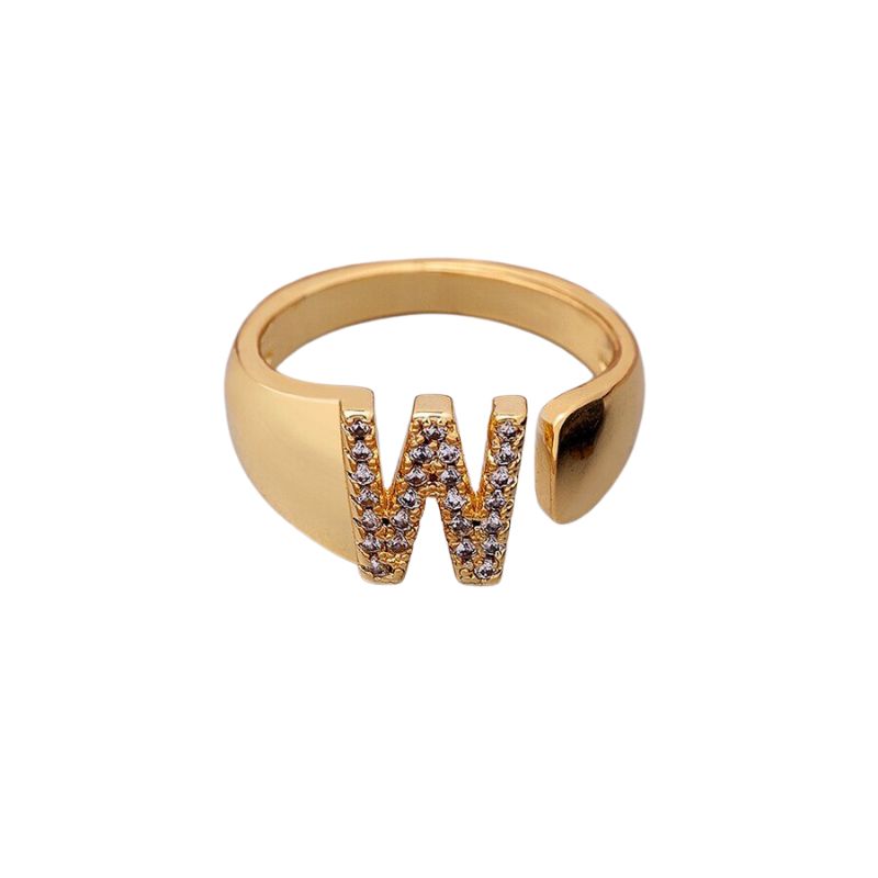 Bague Bijoux Lettre w