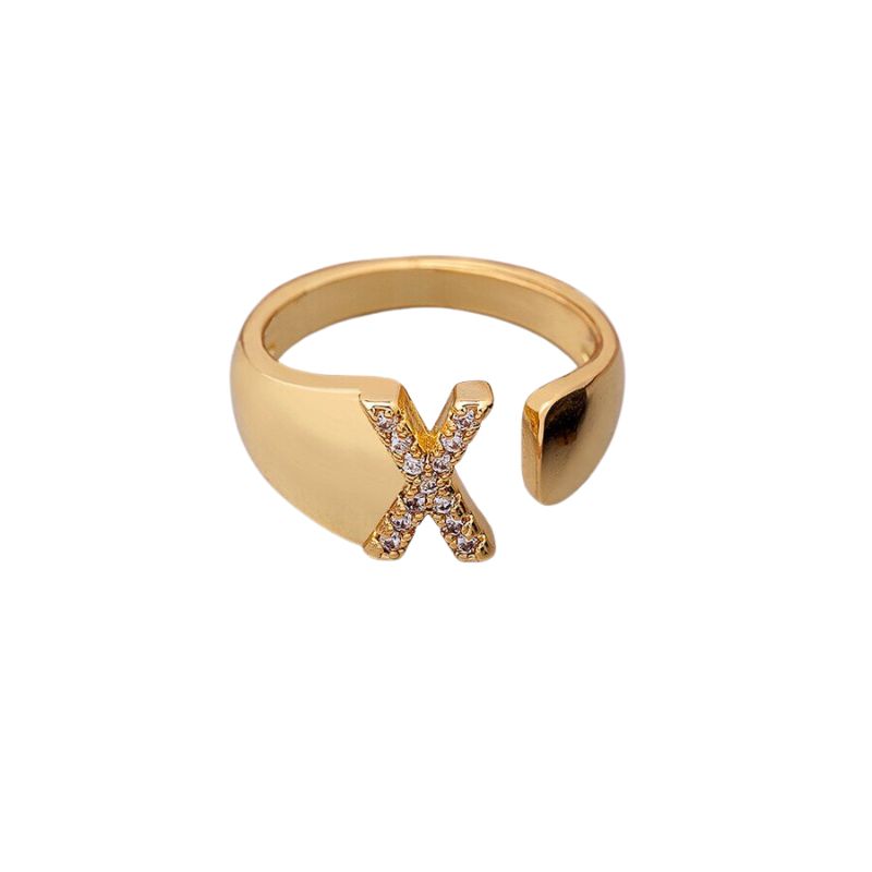 Bague Bijoux Lettre x