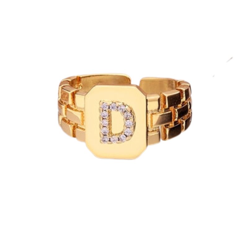 Bague Chevalière Homme Lettre d