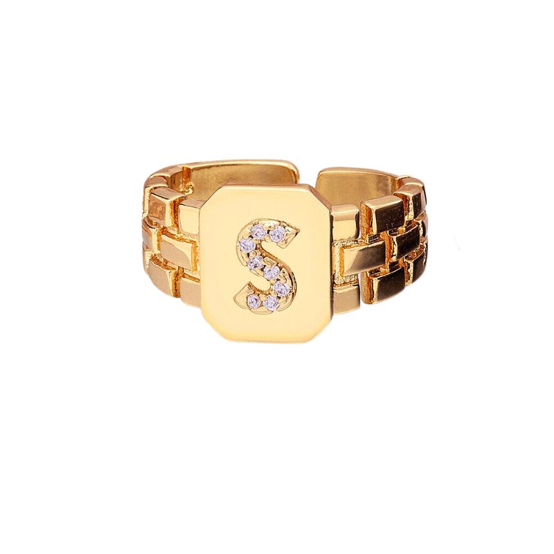 Bague Chevalière Homme Lettre s