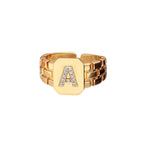 Bague Chevalière Homme Lettre