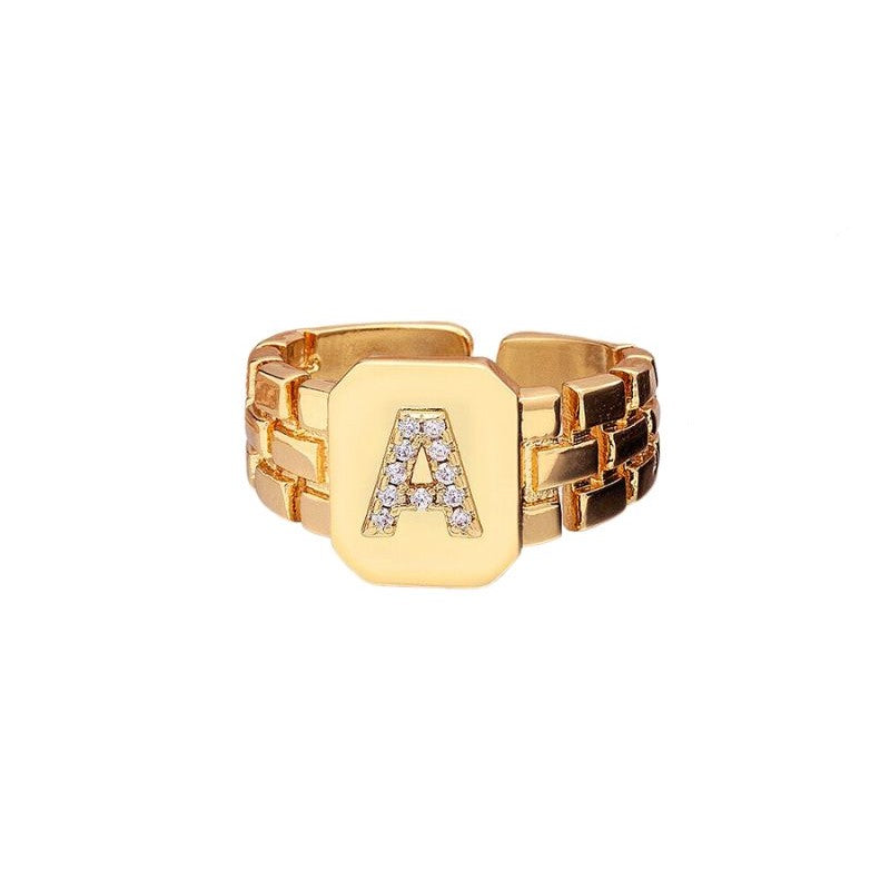 Bague Chevalière Homme Lettre