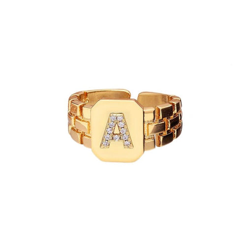 Bague Chevalière Homme Lettre