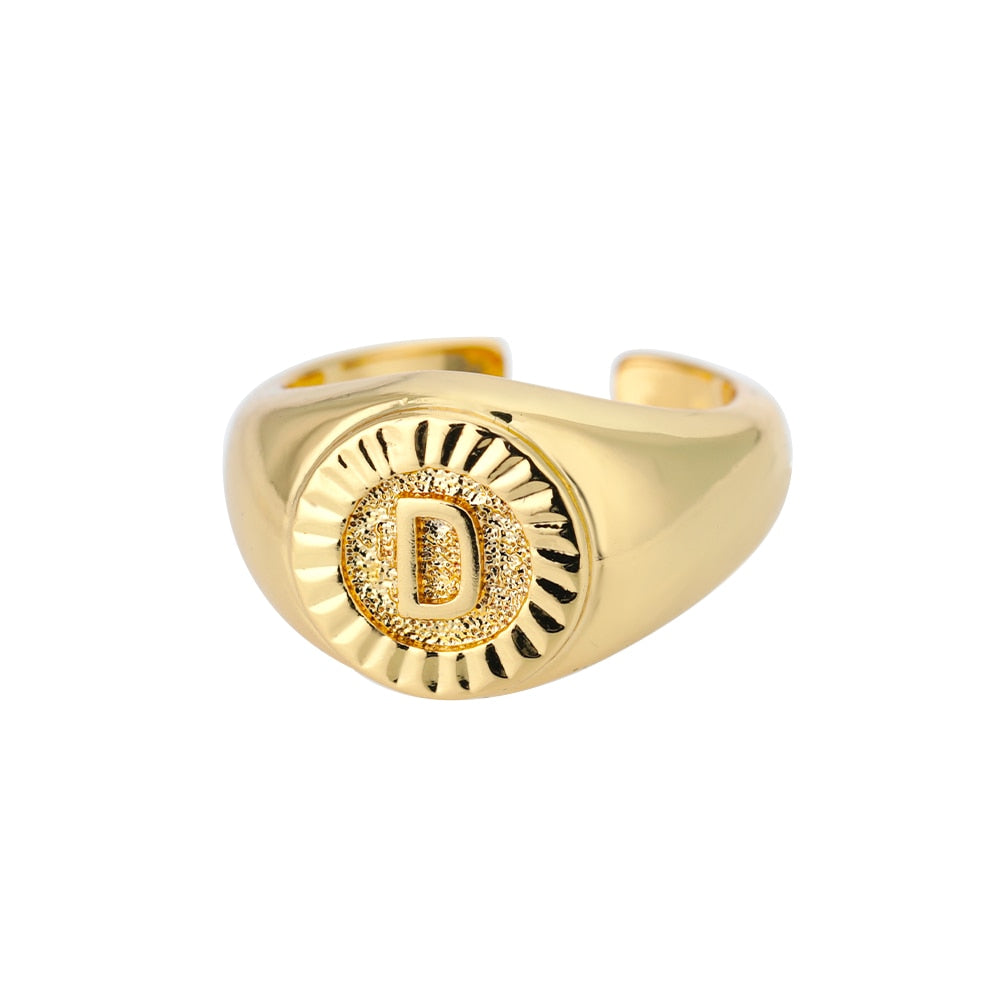 Bague Chevalière Initiale d