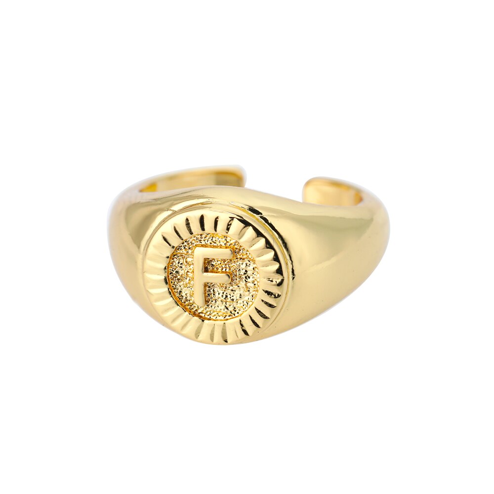 Bague Chevalière Initiale f