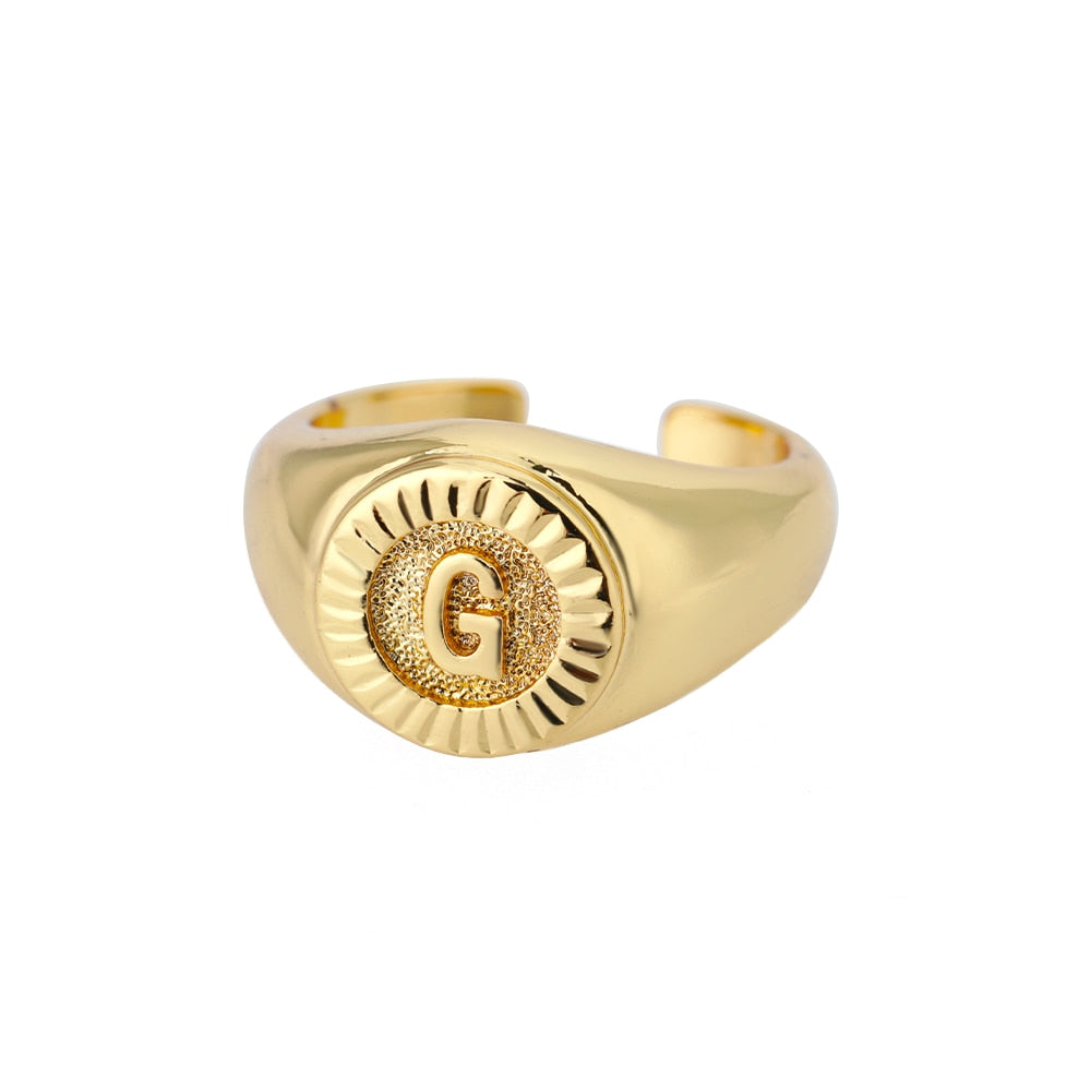 Bague Chevalière Initiale g