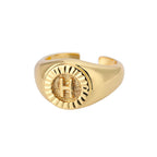 Bague Chevalière Initiale h