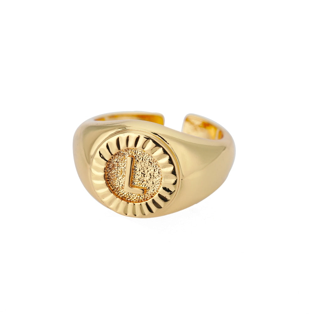 Bague Chevalière Initiale l