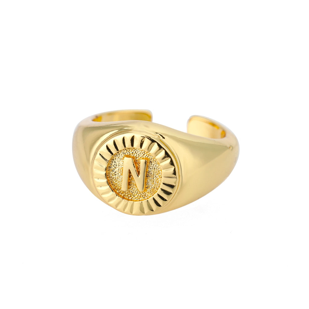 Bague Chevalière Initiale n