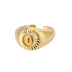 Bague Chevalière Initiale o