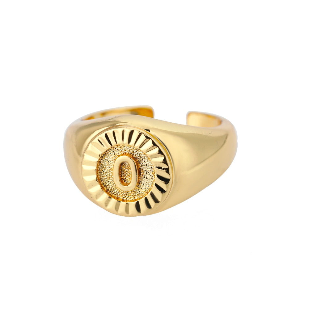 Bague Chevalière Initiale o