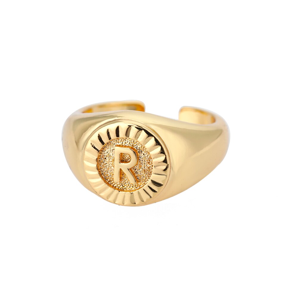 Bague Chevalière Initiale r