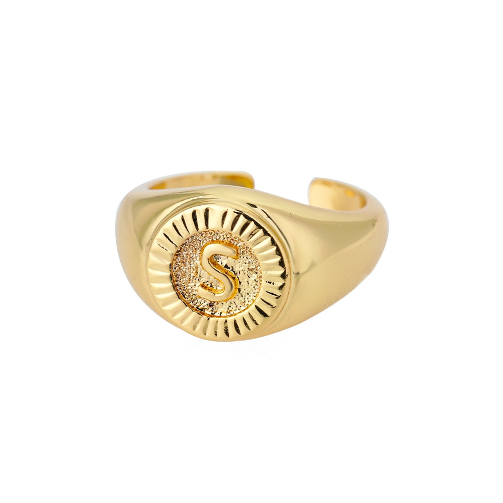 Bague Chevalière Initiale s
