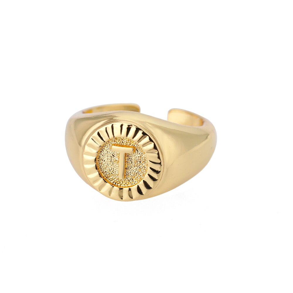 Bague Chevalière Initiale t