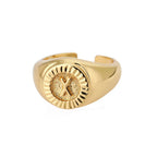 Bague Chevalière Initiale x