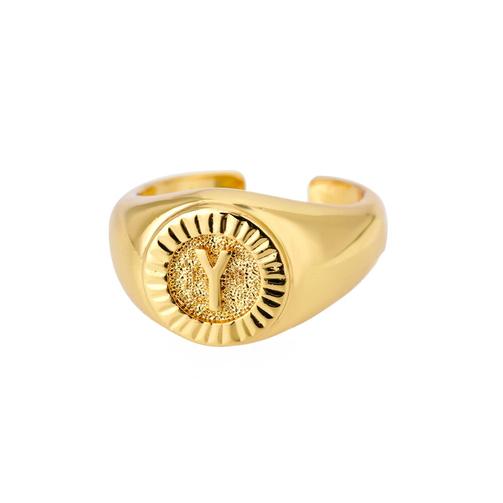 Bague Chevalière Initiale y