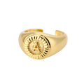 Bague Chevalière Initiale