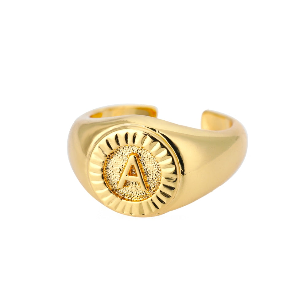 Bague Chevalière Initiale