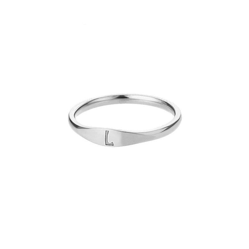 bague fine intiale l