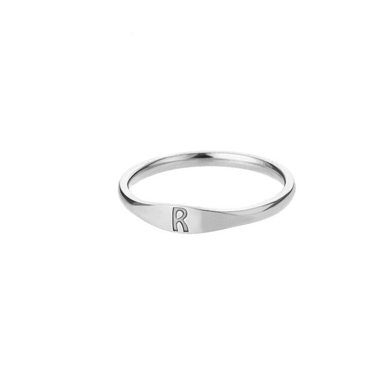 bague fine intiale r