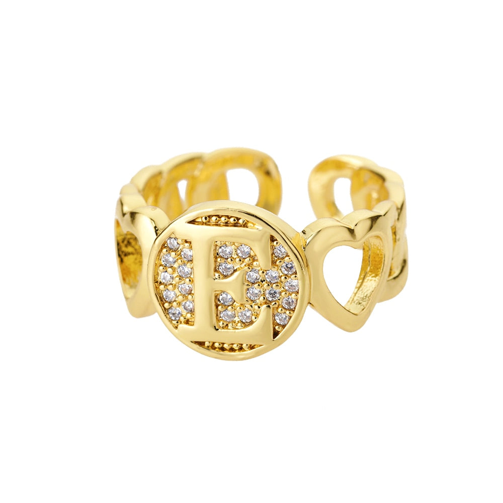 Bague Initiale Famille e