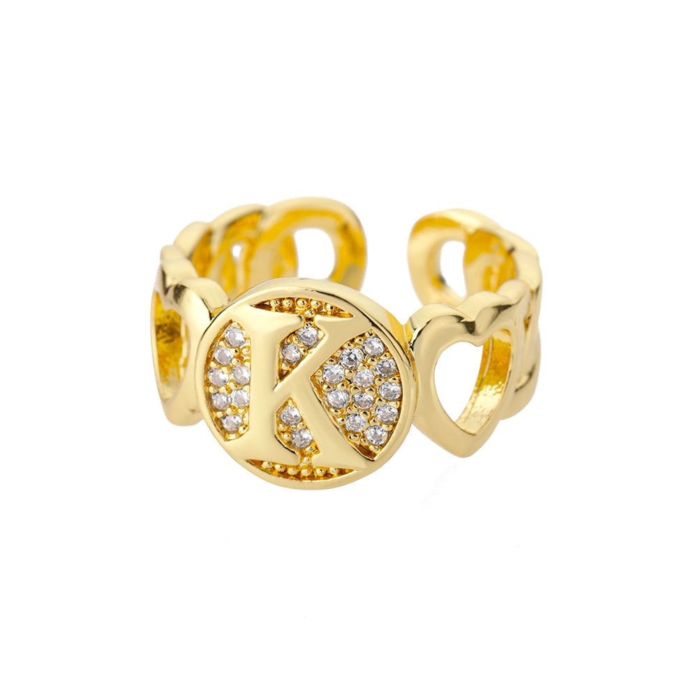 Bague Initiale Famille k