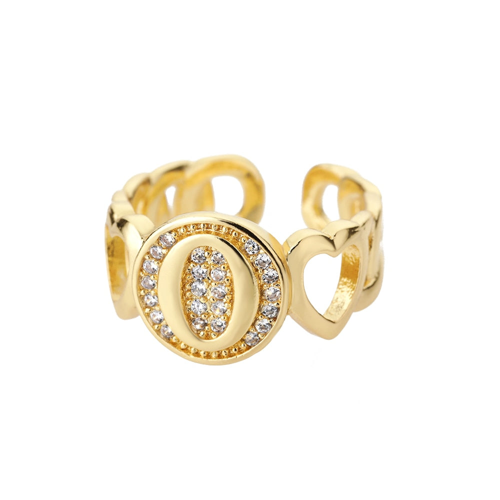 Bague Initiale Famille o