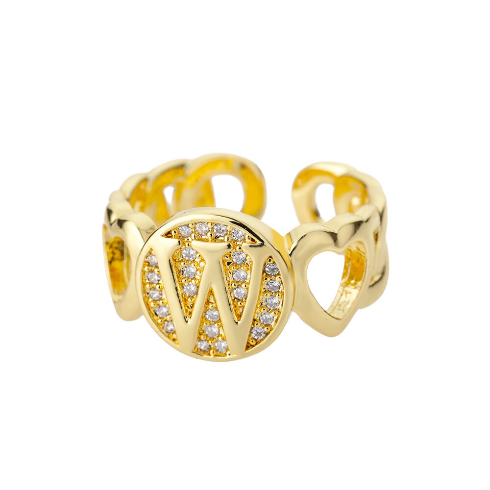 Bague Initiale Famille w