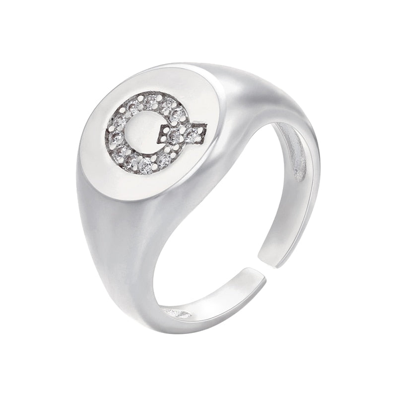 Bague Initiale Homme q