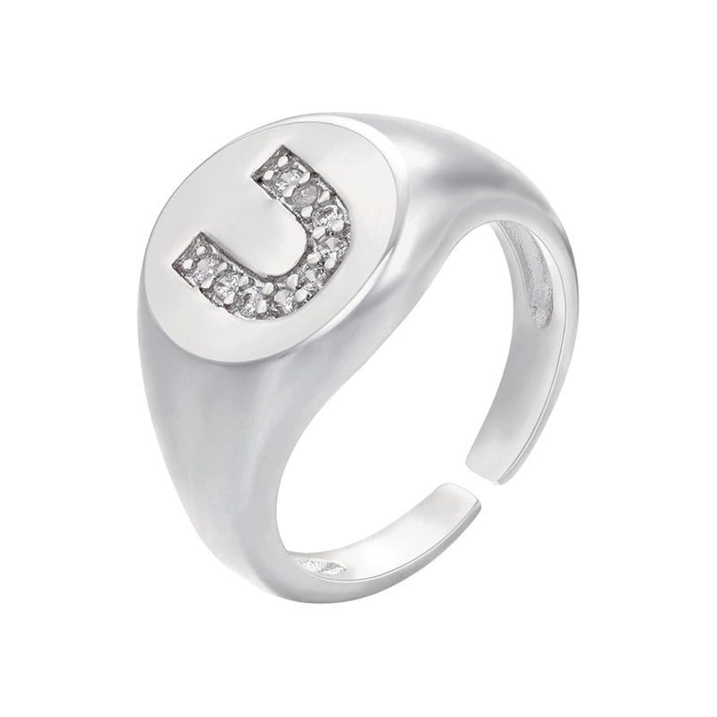 Bague Initiale Homme u