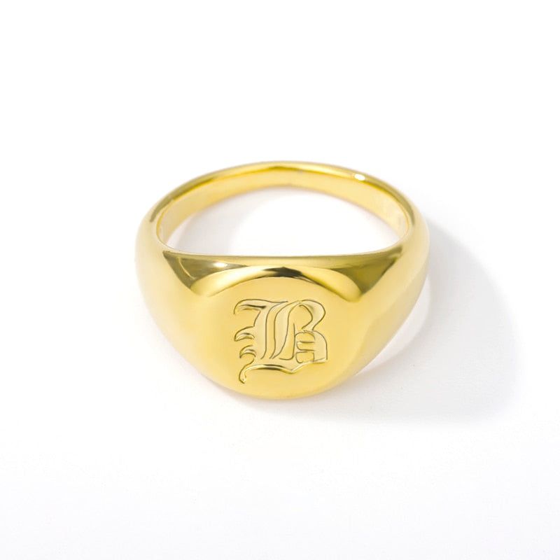 bague initiale or b