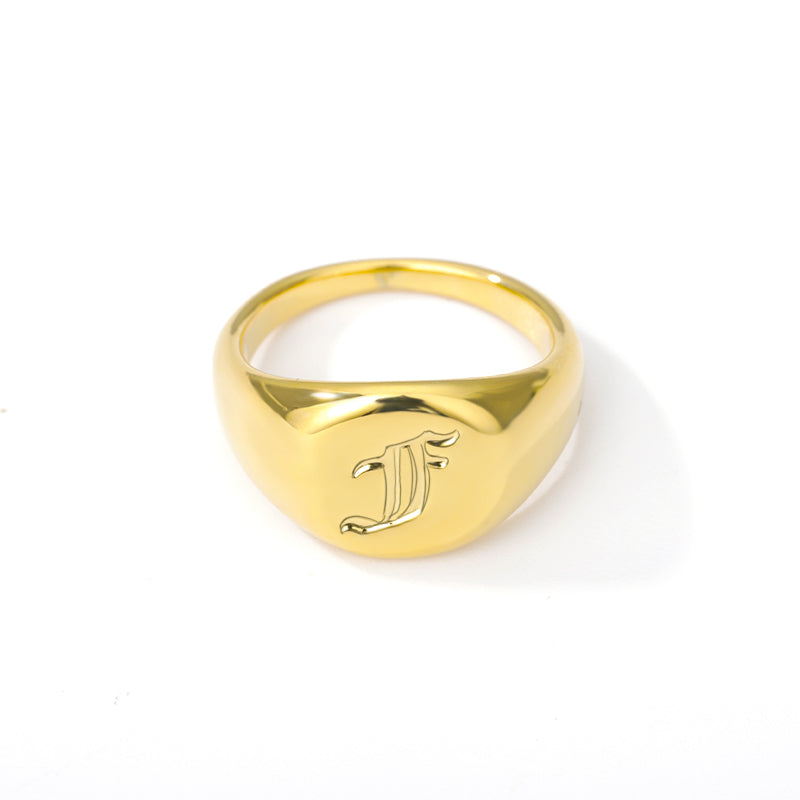 bague initiale or f