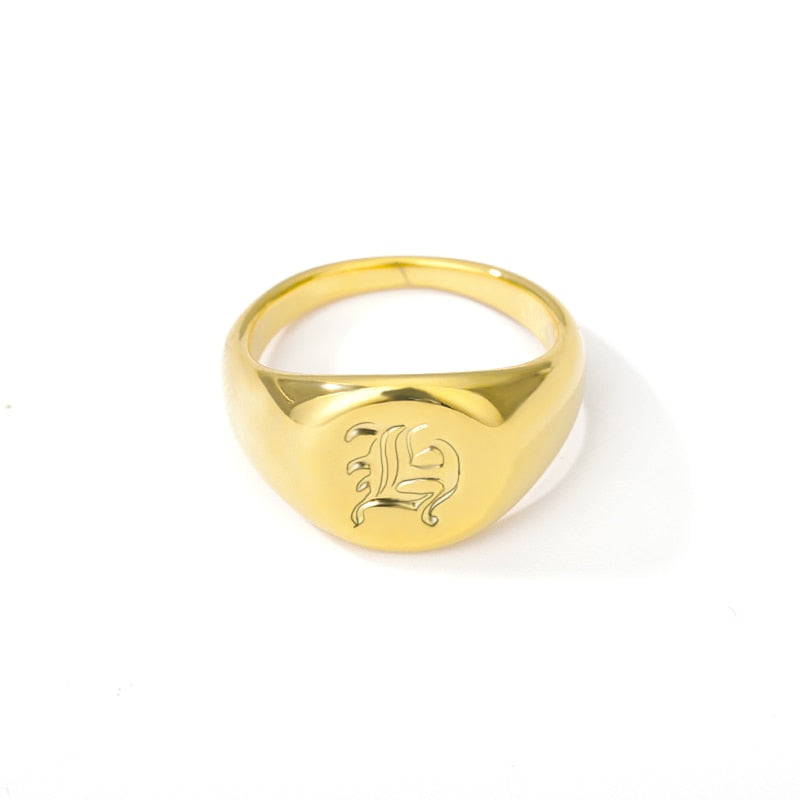bague initiale or h
