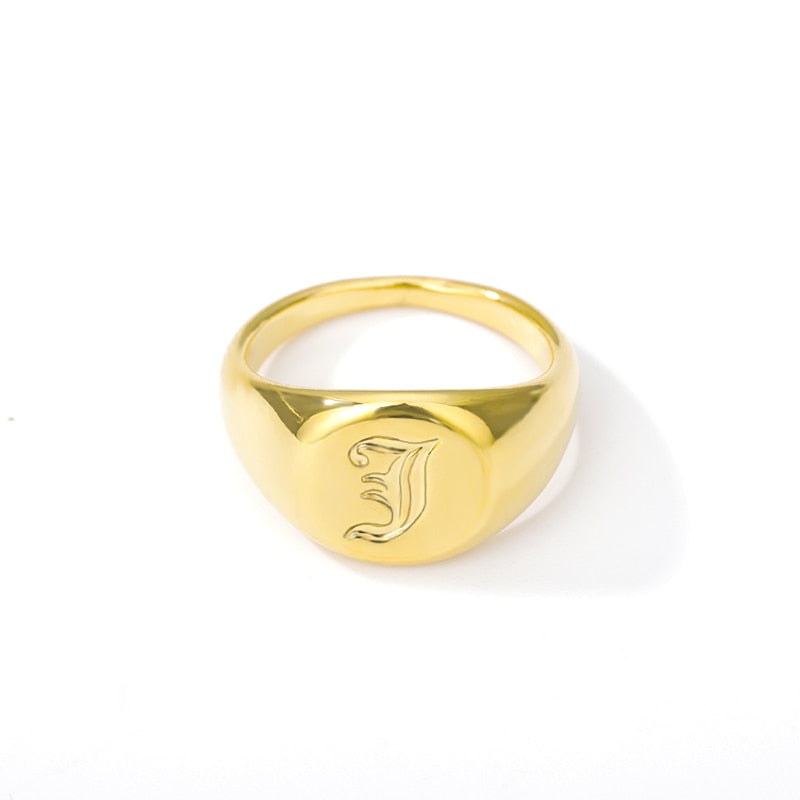 bague initiale or j