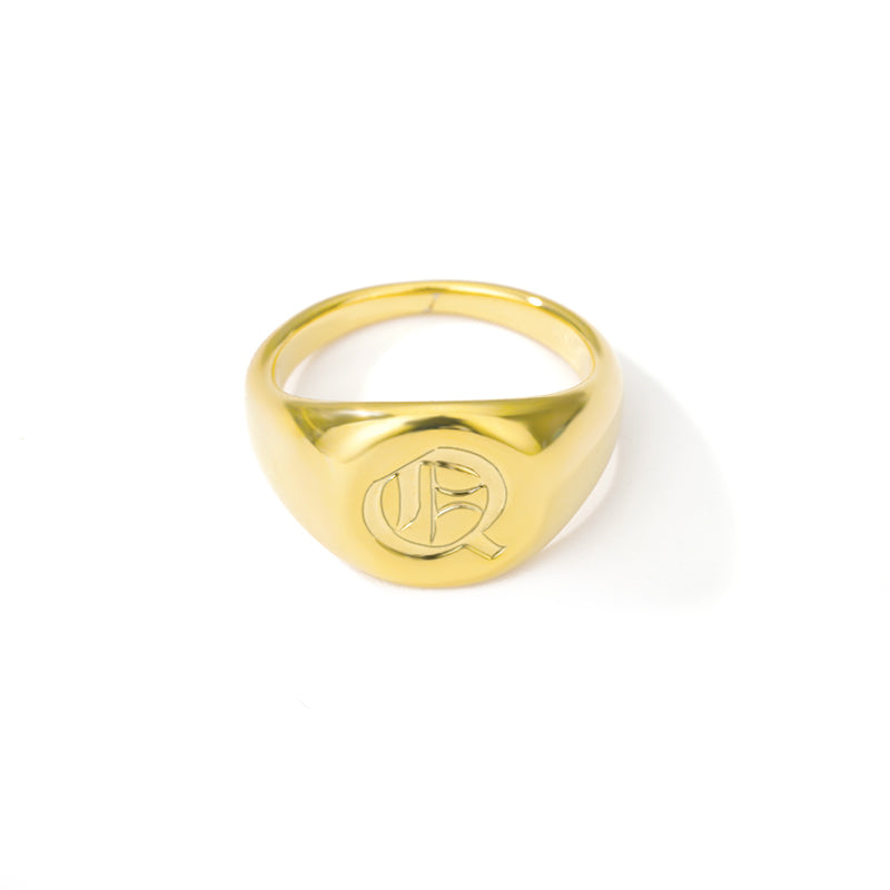 bague initiale or q
