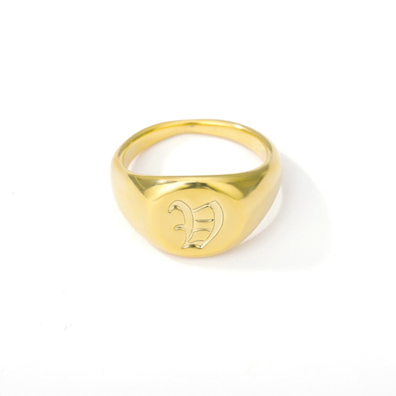 bague initiale or v