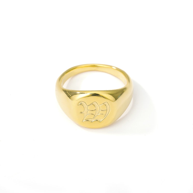 bague initiale or w