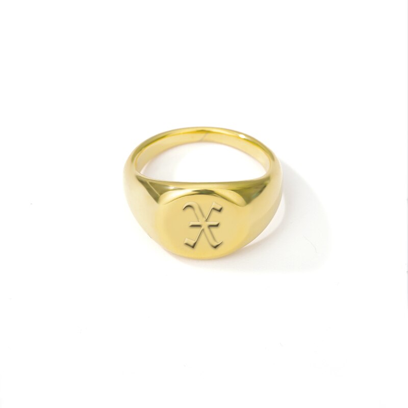 bague initiale or x