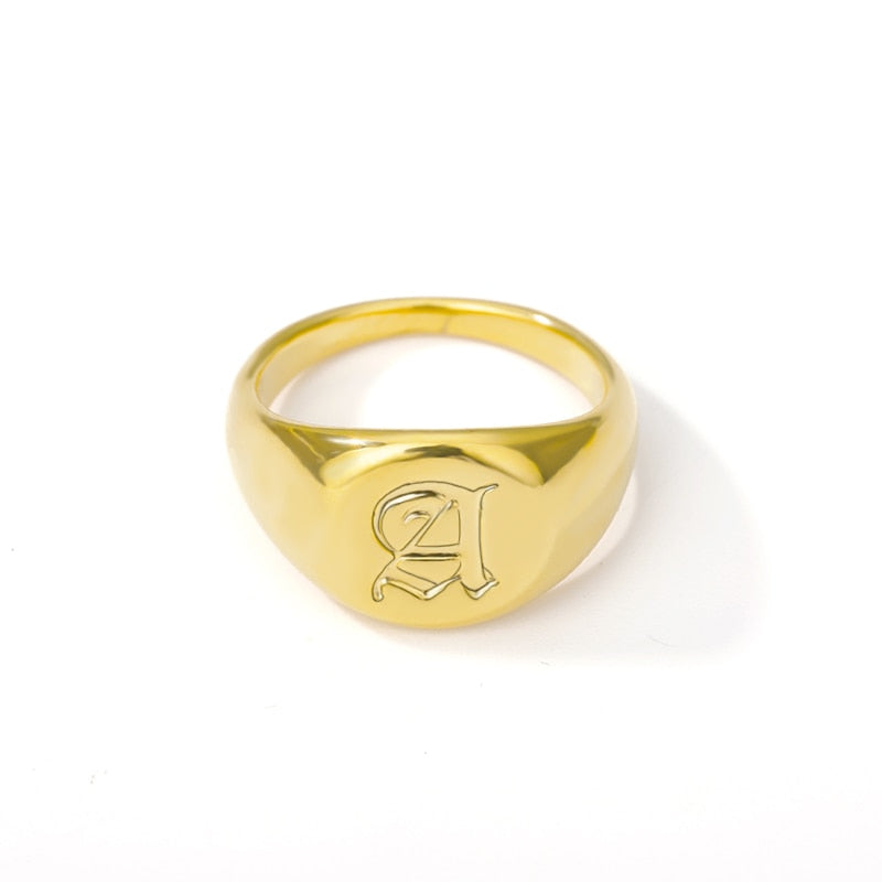 bague initiale or